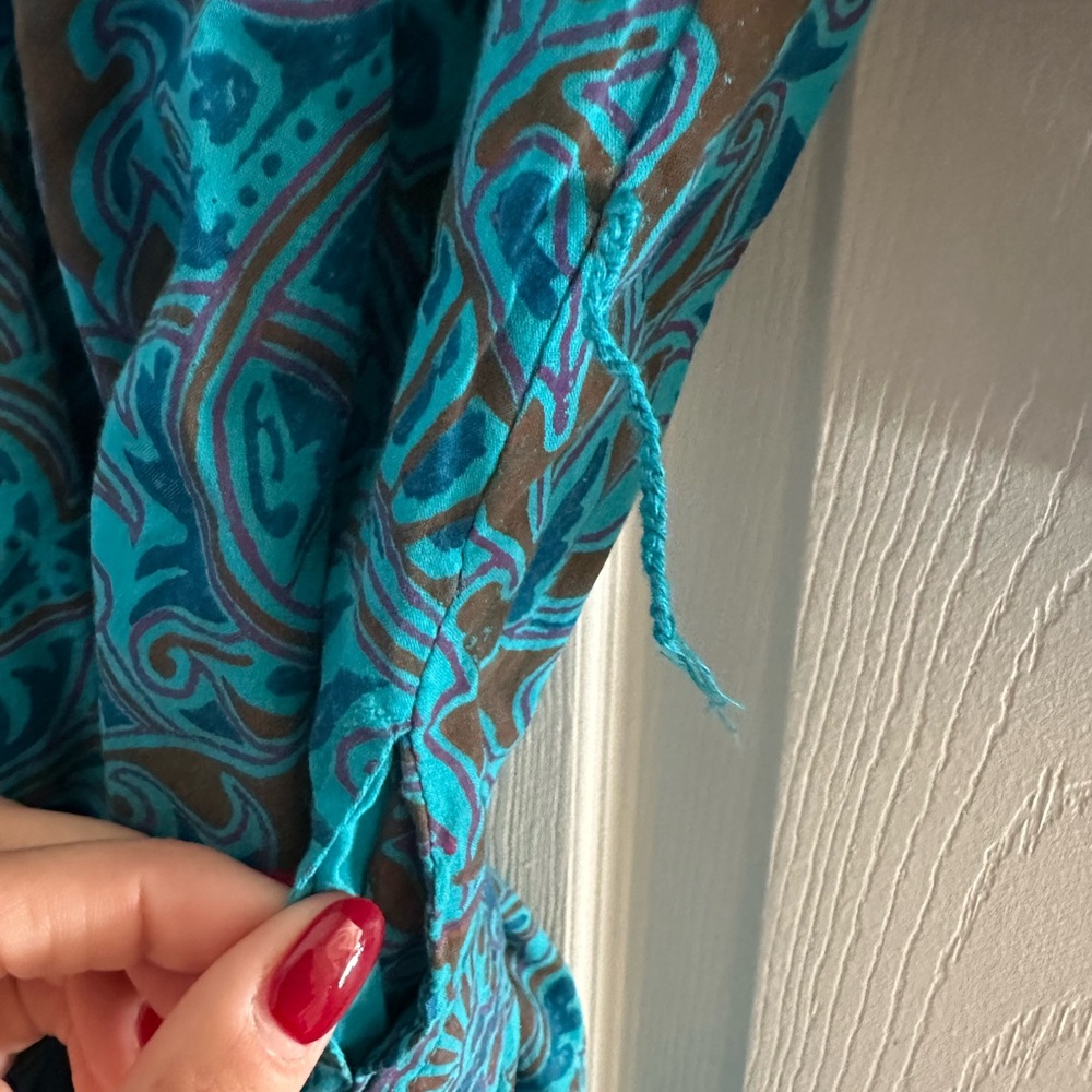 Bohemian Blue and Brown Dress - Cleobella - Picture 4 of 4